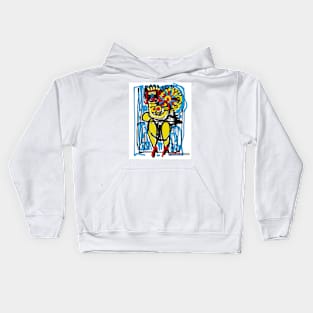 Flower Delivery Digital Drawing Kids Hoodie